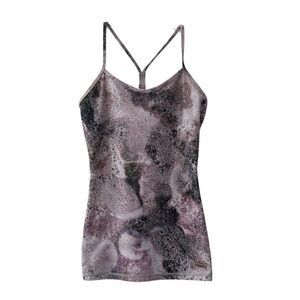 Lululemon Luon Sugar Crush Multi Color Power Y Tank Top Size 8